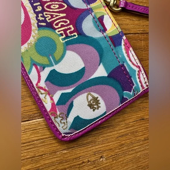 Vintage Coach Poppy Coin Purse Wristlet! - Picture 6 of 15